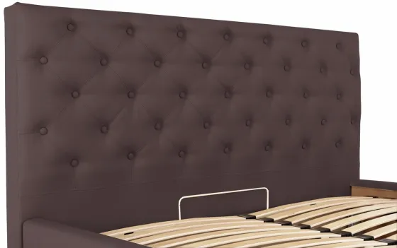 Кровать Двуспальная Coventry Comfort 180 х 200 см Fly 2231 С подъемным механизмом и нишей для белья Темно-коричневый Киев