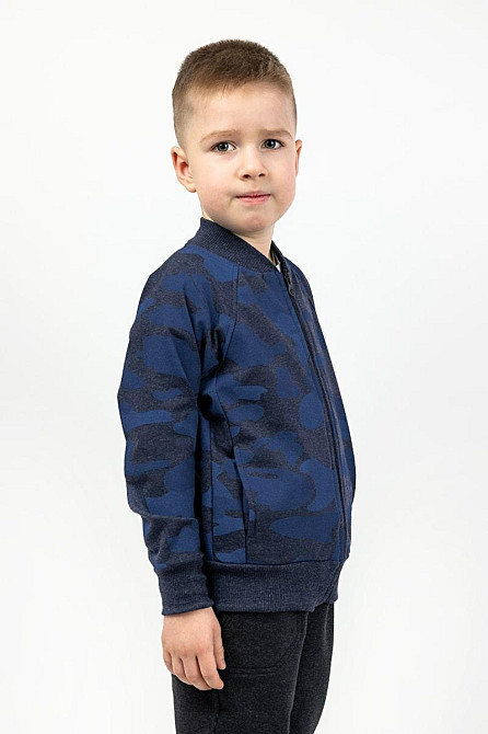 Бомбер дитячий, камуфляж темно-синій топ Крохатушка одяг Київ - фото 2
