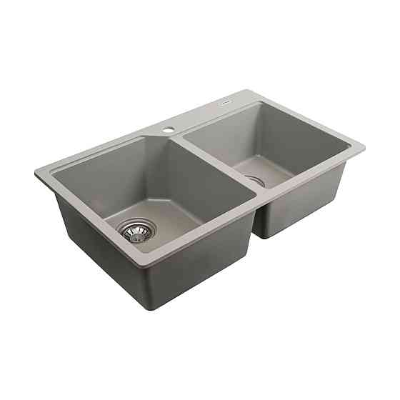 VALESO Гранітна мийка для кухні VALESO HARMONY 7850 матова Сірий металік Киев