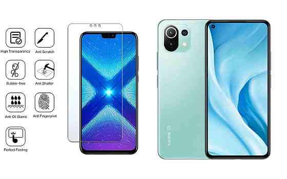 Захисне скло NeoGlass для Xiaomi 11 Lite 5G NE – надпрозоре та стійке Київ