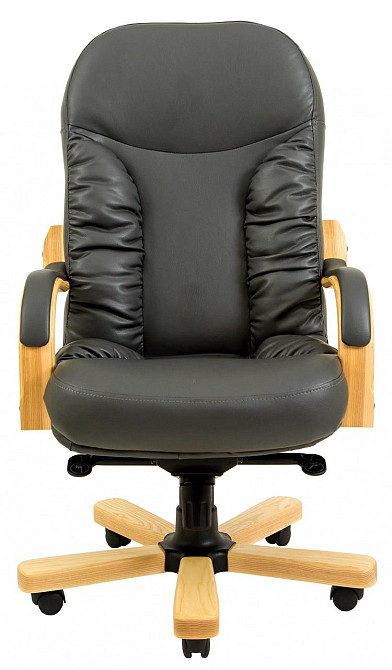 Офисное Кресло Руководителя Richman Buford Fly 2230 Wood Lux Beech М2 AnyFix Черный Киев - изображение 2