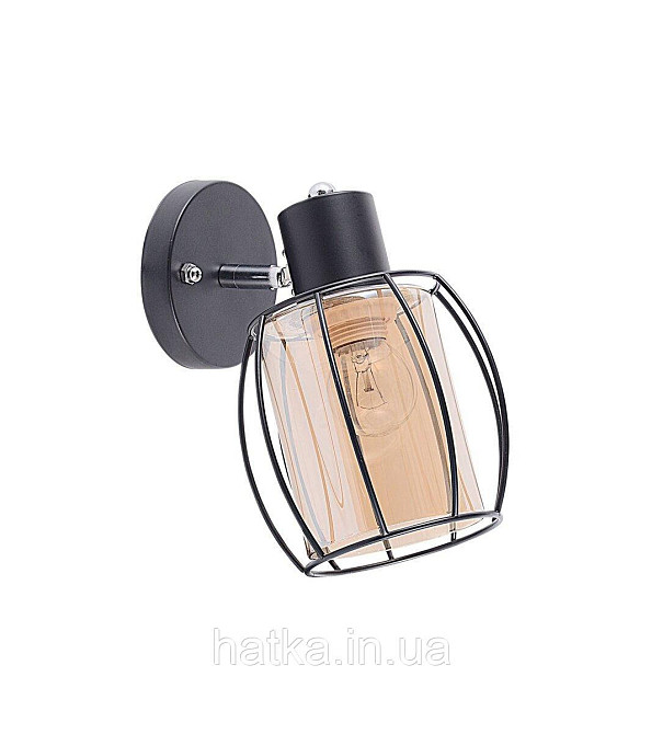 Настінне бра на 1 плафон B-91180M/1 чорний+хром Київ - фото 1