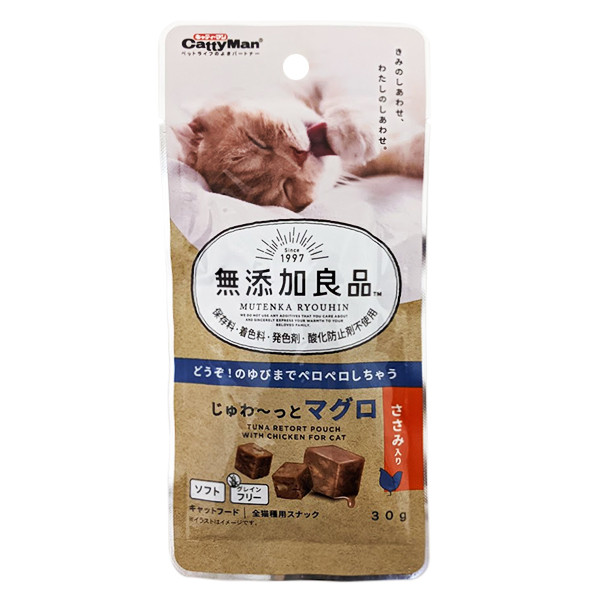 CattyMan Tuna Chicken КЕТТІМЕН КУБИКИ З ТУНЦЕМ ТА КУРКОЮ ласощі для котів Київ - фото 1