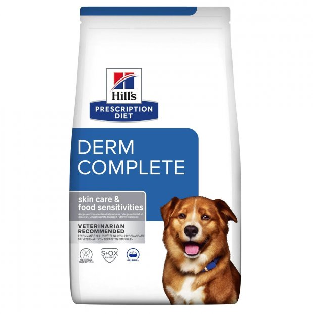 Сухой корм для собак Хиллс Hills PD Derm Complete 4 кг для ухода за кожей Винница - изображение 1
