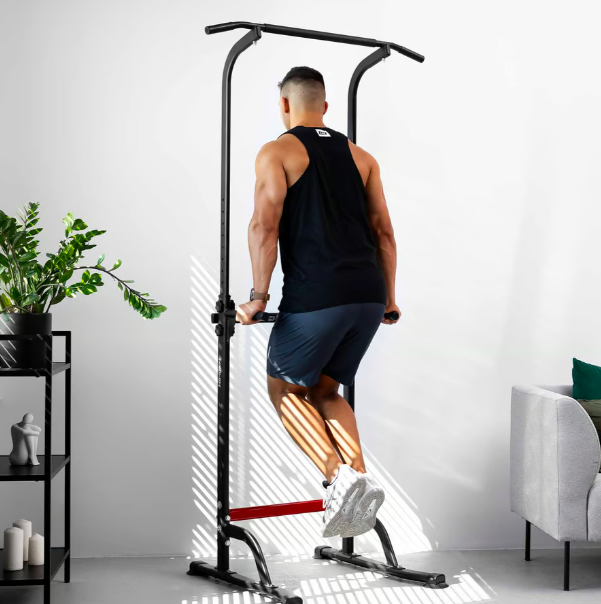 Силова станція HS-1012K тренувальна станція з турніком для підтягувань і ручками для французьких і шведських віджимань Київ - фото 8