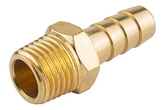 Штуцер пневматичний зовнішнє різьблення 1/4" - ялинка 8 мм PARTNER PA-MH04/05 Одеса
