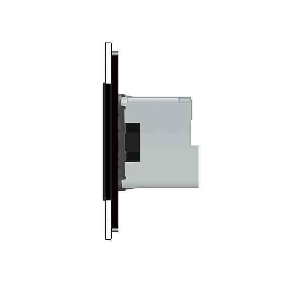 Розумна розетка ZigBee з заземленням Livolo чорний (VL-FCTC16AZ-2BP) Коломыя