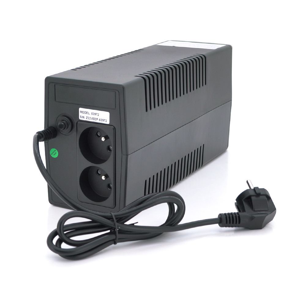 ДБЖ Qoltec QLT1000 (600W) Proxima-L, LED, AVR, 3st, 2xSCHUKO socket, 1x12V9Ah, metal Case Київ - фото 2