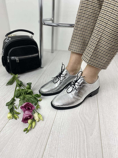 VIKTTORIO Туфлі жіночі VIKTTORIO 222 срібні (весна-літо, шкіра натуральна) (3133) Коломыя - изображение 5