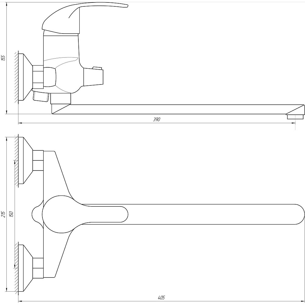 Змішувач для ванни DOMINO ACCENT DAC-208 Тернопіль - фото 4