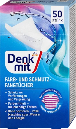 Denk mit серветки для усунення барвників і бруду 50шт Німеччина Київ - фото 3