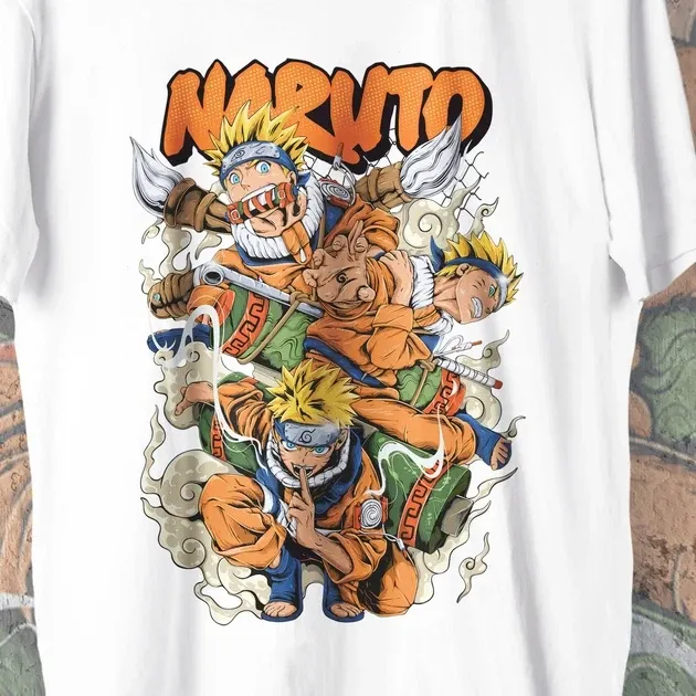 Футболка чоловіча з  принтом Наруто Теневые клоны W Розмір 48 Anime0053 Дніпро - фото 5
