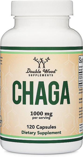 Чага Double Wood Supplements Chaga Mushroom 1000 mg 120 capsules Луцьк - фото 1