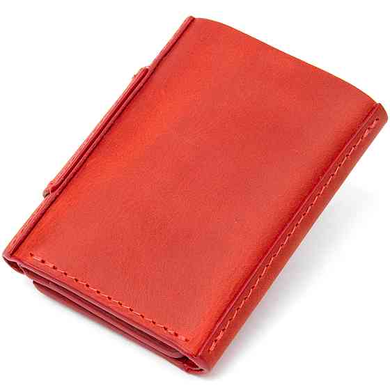 Матовое винтажное портмоне Красный (GRANDE PELLE) Киев