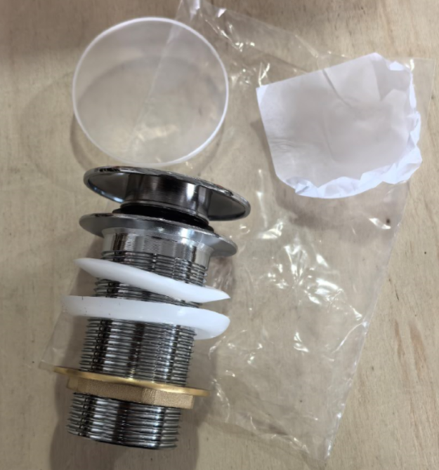 Донный клапан для раковины Koer PW-12-01 1 1/4'' без перелива автоматический СLICK-СLACK (Цвет хром) (KR5798) Киев - изображение 6