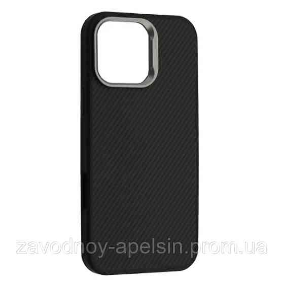 Iphone 15 Pro Max Защитный чехол Kevlar carbon (черный) Одесса