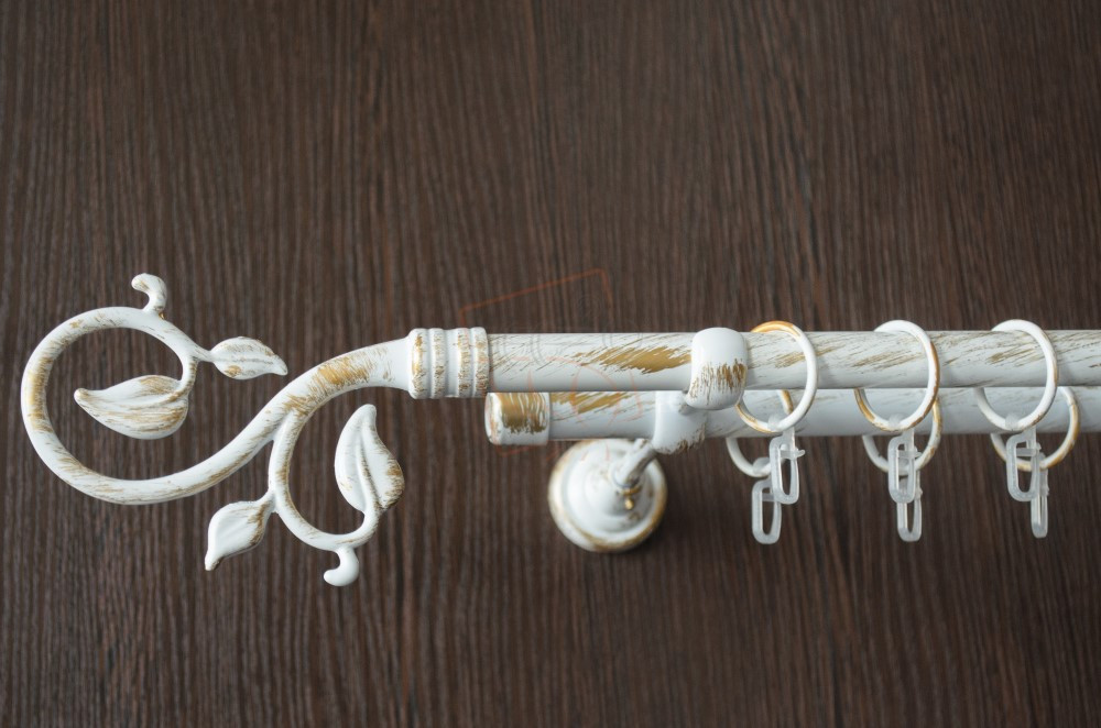 Дворядний кований карниз Лілія 19 +16 мм Бровари - фото 1