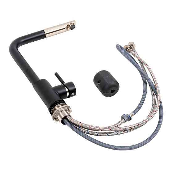 VALESO Кухонний змішувач з висувною лійкою VALESO Q411B Чорний матовий Киев