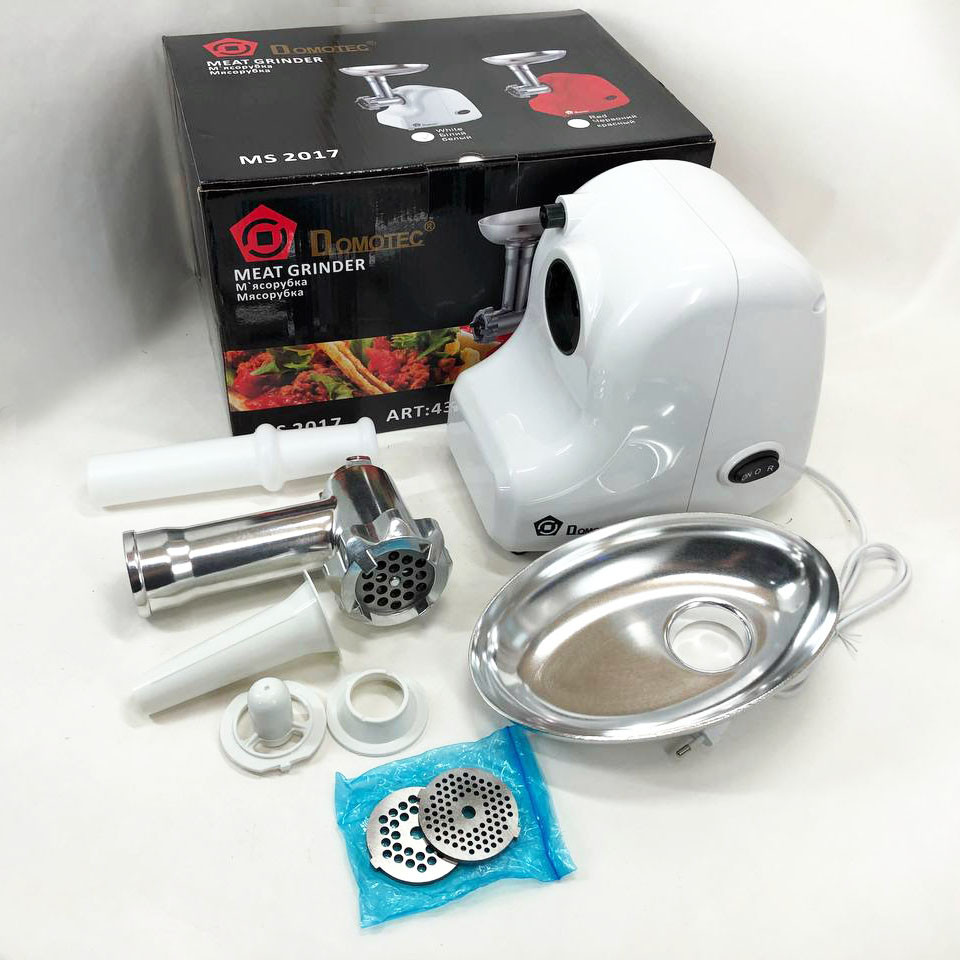 Потужна м'ясорубка електрична для дому Domotec, Електрична м'ясорубка багатофункціональна 2 швидкості OC-34 Львів - фото 9
