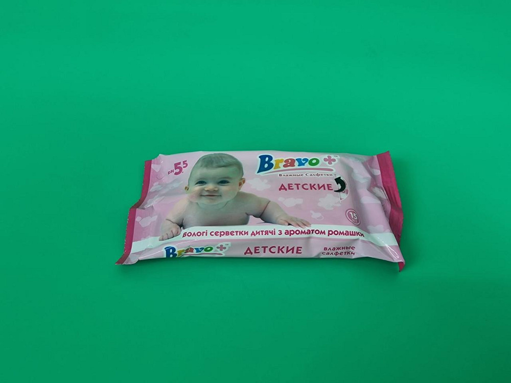 Влажная салфетка  15 шт 