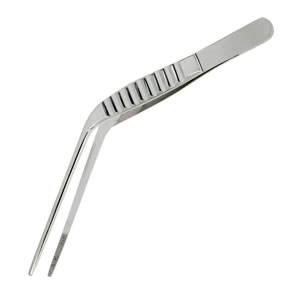 Пінцет вушний горизонтально вигнутий анатомічний 105 мм П-24 медична сталь m26009 Дніпро - фото 1