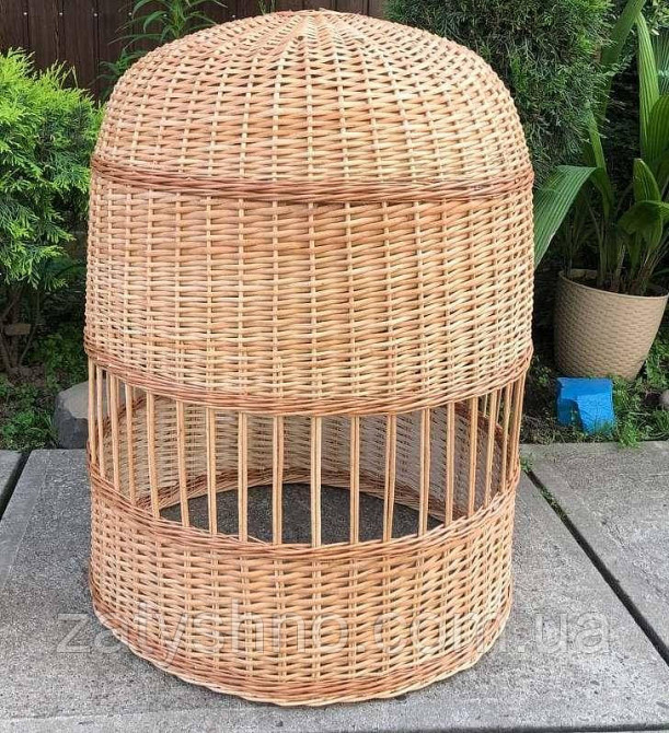 Висока плетена люстра з візерунком по середині Київ - фото 1