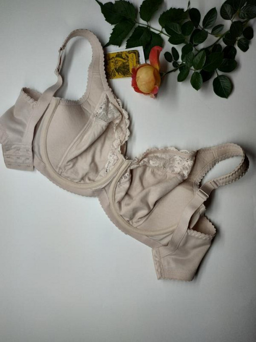 Бюстгальтер бежевый мягкий латвия - evro bra 735 размер 80J Славута - изображение 5