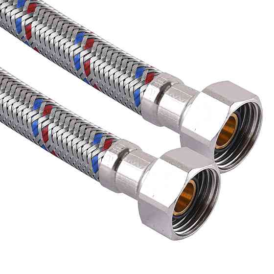 Шланг нержавіюча сталь SOLOMON 1/2″х1/2″ ВВ 1,0м HS30 Київ