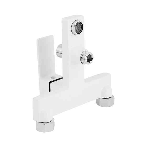 Змішувач для ванни Qtap Gemini (з душовим гарнітуром) QTGEM259CRW45683 Chrome/White Київ