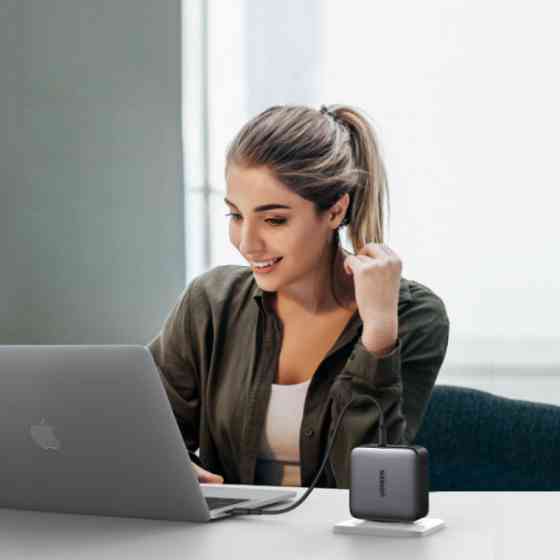 Зарядний пристрій 3xUSB 100W (3xType-C+USB QC4+) Tech Fast GAN Charger чорний CD226 Ugreen (40747) Киев