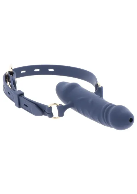 Кляп в виде пениса Taboom Silicone Supreme, синий Sex Aura Киев - изображение 6