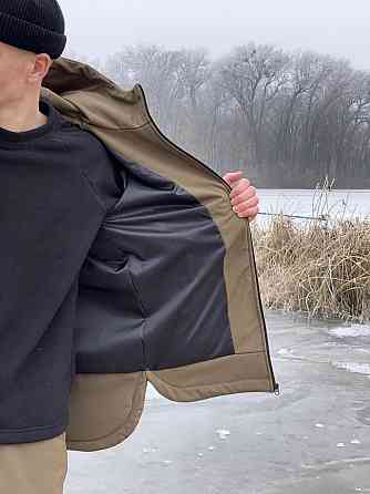 Чоловічий тактичний костюм Softshell Intruder койот, куртка подовжена з капюшоном і штани на манжетах софтшел XXXL Одеса