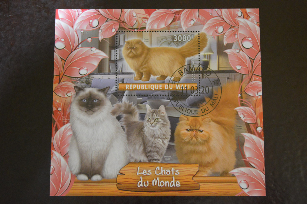 Малі. Марки. Фауна. Блок. 2020 рік (В-4) Полтава - фото 1