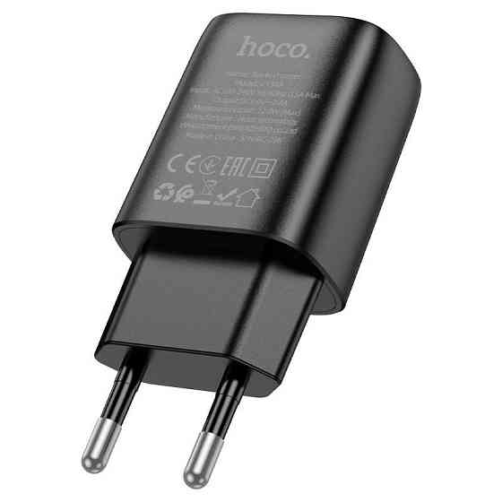 Сетевое зарядное устройство HOCO C134A Solid single port charger (EU) Black Киев