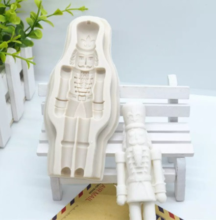 Молд силиконовый Щелкунчик 106 на 42 мм серый Киев - изображение 5