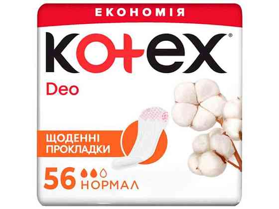 Прокладки щоденні Deo 56 шт. ТМ KOTEX   Solmir Київ