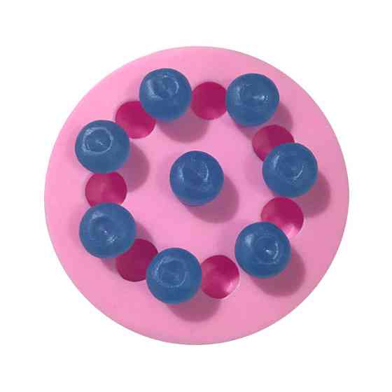 Молд силиконовый Голубика 68 мм розовый Киев