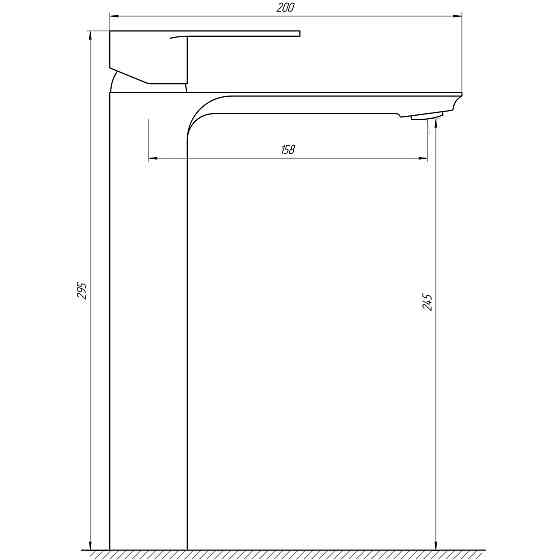 Змішувач для умивальника Globus Lux Milano GLM-201-BB Луцьк