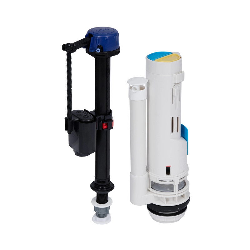 Комплект арматури: MIXXUS PREMIUM BUTTON-1805-1/2" СПУСКНА 2-х кнопочна + НАПОВНЮВАЛЬНА з НИЖНІМ підведенням, пластикове Київ - фото 4