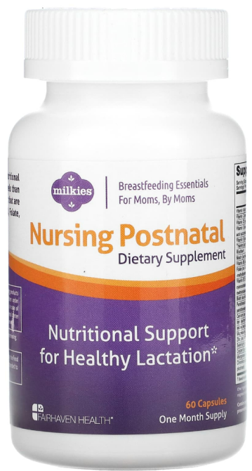 Послеродовой уход Fairhaven Health Milkies Nursing Postnatal 60 капс Киев - изображение 1