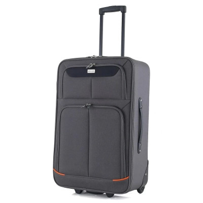 Чемодан Semi Line 24" M T5754-2 Grey/Orange Lines (DAS303343) Винница - изображение 2