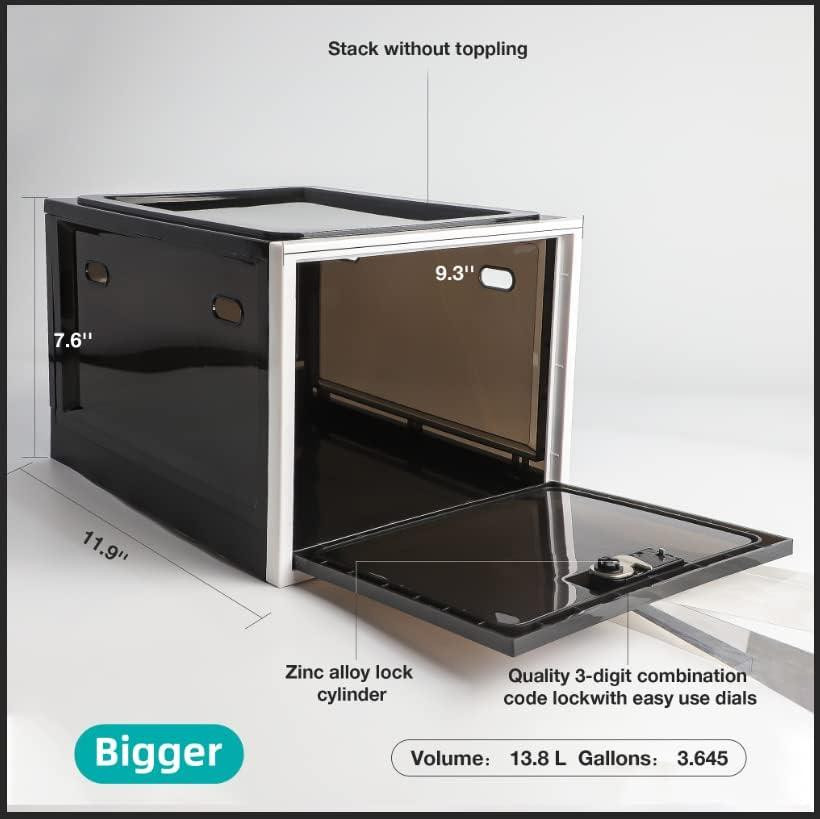 2 упаковки коробок для лекарств с кодовым замком, безопасная шкаф для лекарств, контейнер для хранения еды Киев - изображение 3