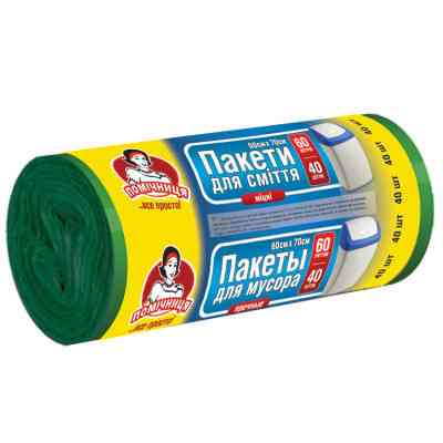 Пакеты для мусора Помічниця 60 л 40 шт. (4820012340026) Винница