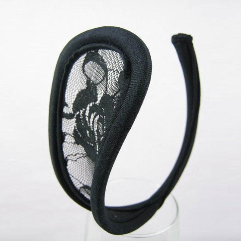 Труси без бокових лямок мереживні one size чорний Київ - фото 3