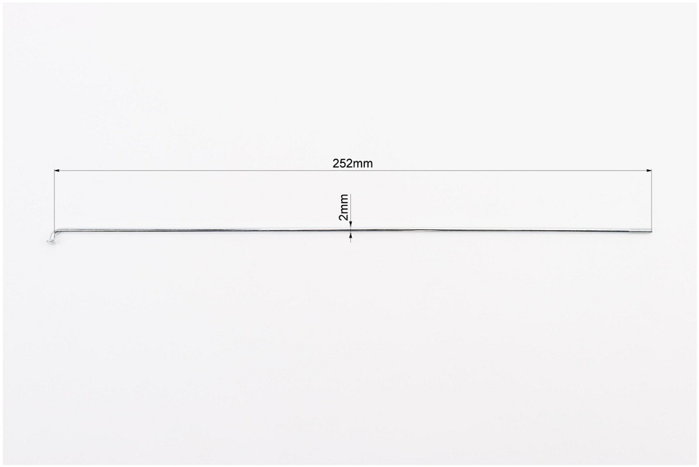 Спиця 14Gx252мм (100шт к-кт), хром Киев - изображение 2