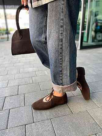 SEE SEVEN Балетки жіночі SEE SEVEN 1770 шоколадні (весна-осінь, замша натуральна) (5848) Коломия