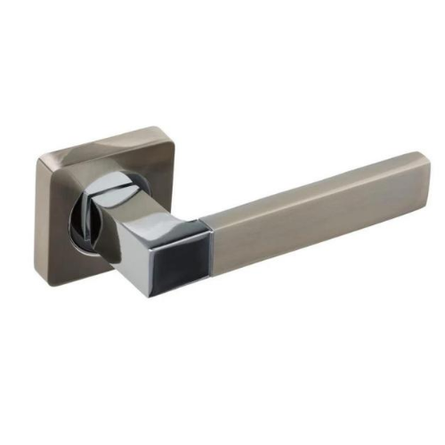 Ручка дверна на квадратній розетці R08.081 AL SN/CP New KEDR Житомир - фото 1