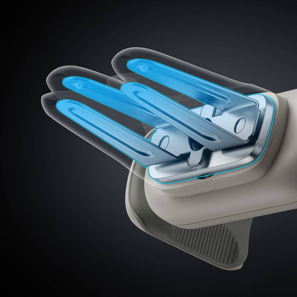 Автомобільне кріплення для смартфона 4.7-6.7" Steel Cannon 2 (На решітку) Baseus Кремово-Біле Винница - изображение 9