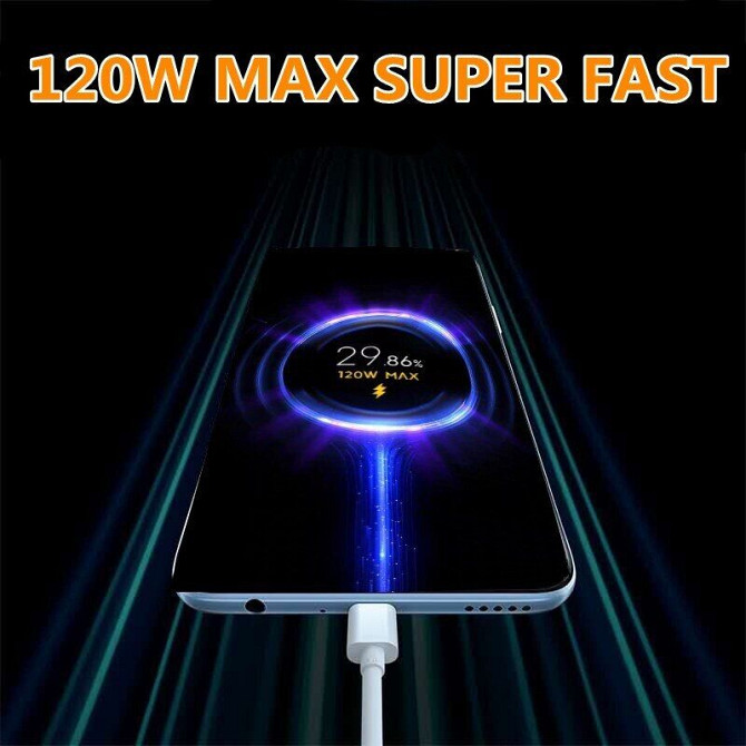 Універсальний зарядний пристрій Xiaomi Turbo Fast Charge EU 120W MDY-13-EE (Білий) Миколаїв - фото 6