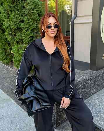 Жіночий стильний комфортний костюм двійка велюр спорт Premium Одеса